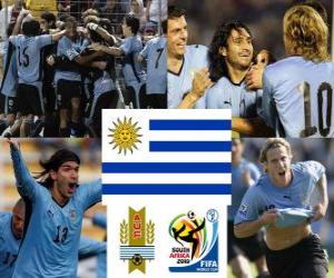 Puzle Seleção do Uruguai, no Grupo A, a África do Sul 2010