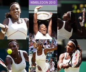 Puzle Selena Williams Campeão Wimbledon 2010