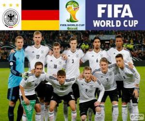 Puzle Seleção da Alemanha, Grupo G, Brasil 2014