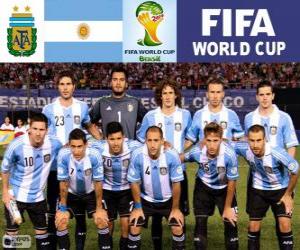 Puzle Seleção da Argentina, Grupo F, Brasil 2014