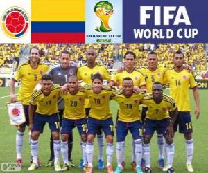 Puzle Seleção da Colômbia, Grupo C, Brasil 2014