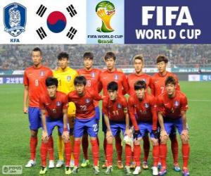 Puzle Seleção da Coreia do Sul, Grupo H, Brasil 2014