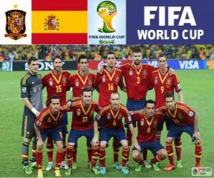 Puzle Seleção da Espanha, Grupo B, Brasil 2014