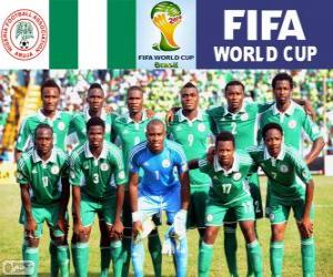 Puzle Seleção da Nigéria, Grupo F, Brasil 2014