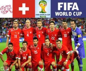 Puzle Seleção da Suíça, Grupo E, Brasil 2014