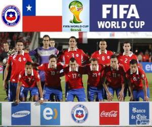 Puzle Seleção do Chile, Grupo B, Brasil 2014