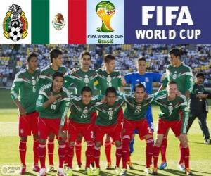 Puzle Seleção do México, Grupo A, Brasil 2014