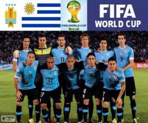 Puzle Seleção do Uruguai, Grupo D, Brasil 2014