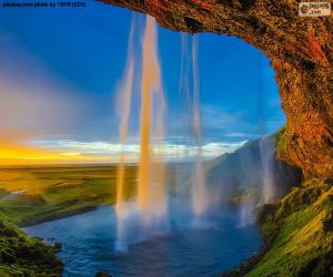 Puzle Seljalandsfoss, Islândia