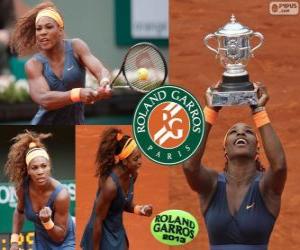 Puzle Serena Williams campeã de Roland Garros 2013