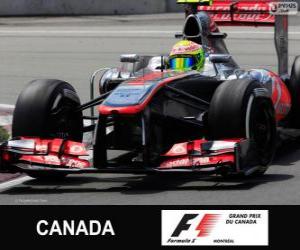 Puzle Sergio Perez - McLaren - Circuito Gilles Villeneuve, Montreal, 2013