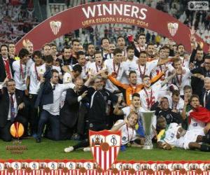 Puzle Sevilla FC, campeão UEFA Europa League 2013-2014