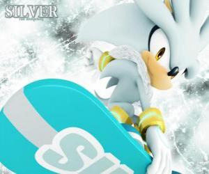 Puzle Silver the Hedgehog, o ouriço que vem do futuro