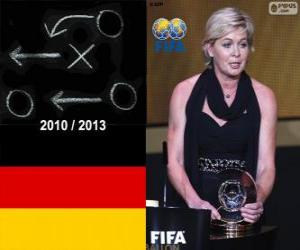 Puzle Silvia Neid treinador de futebol feminino da FIFA ano 2013