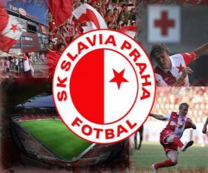 Puzle SK Slavia Praga, time de futebol tcheco