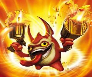 Puzle Skylander Trigger Happy, o rei do gatilho. Skylanders Tecno