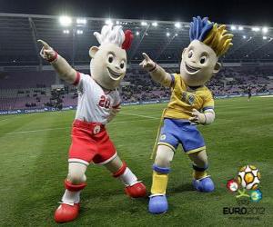 Puzle Slavek e Slavko - UEFA Euro 2012 -