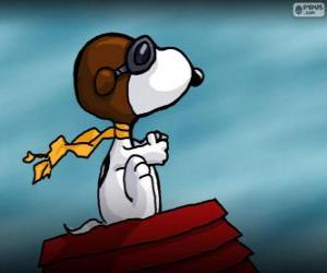 Puzle Snoopy piloto