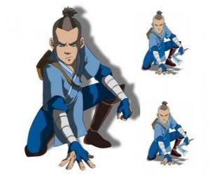 Puzle Sokka é um guerreiro de 15 anos da Tribo da Água do Sul que vai com Aang