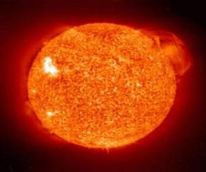 Puzle Sol, a estrela que está no centro do sistema solar