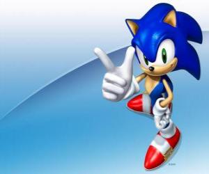 Puzle Sonic the Hedgehog, o principal protagonista da série de videogames Sonic