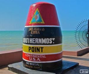 Puzle Southernmost Point, (Ponto mais meridional), Key West, Florida, Estados Unidos