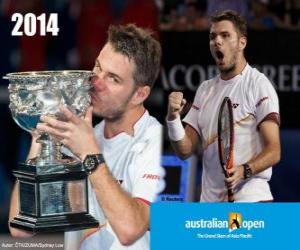 Puzle Stanislas Wawrinka Campeão do Aberto da Austrália 2014