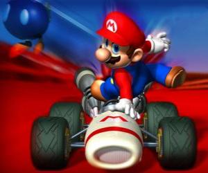 Puzle Super Mario Kart é um jogo de corrida