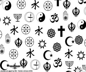 Puzle Símbolos de religiões