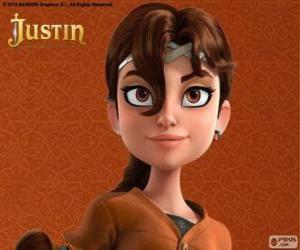 Puzle Talia é colega de aventuras de Justin