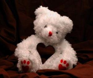 Puzle Teddy Bear para do Dia dos Namorados