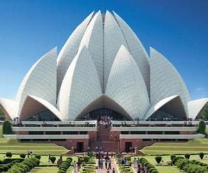 Puzle Templo de Lótus, Casa de Adoração Bahá'í em Nova Deli, Índia