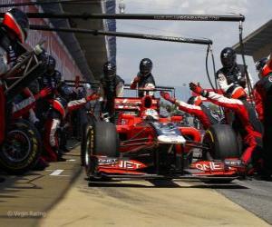 Puzle Timo Glock - Virgem - Barcelona 2011