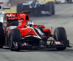 Puzle Timo Glock - Virgin - Singapore 2010