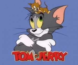 Puzle Tom e Jerry são os principais protagonistas das aventuras engraçadas