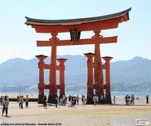 Puzle Torii do Santuário de Itsukushima, Japão