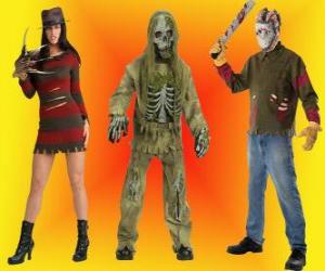 Puzle Trajes de terror