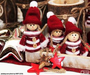 Puzle Três bonecos de Natal