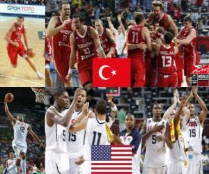 Puzle Turquia contra os Estados Unidos, Final, do Campeonato do Mundo de 2010 FIBA na Turquia