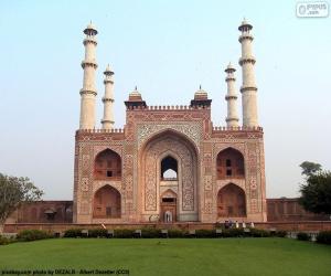 Puzle Túmulo de Akbar, Índia