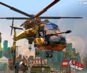 Puzle Um helicóptero do filme Lego