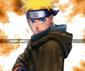 Puzle Uzumaki Naruto é o herói das aventuras de um jovem ninja