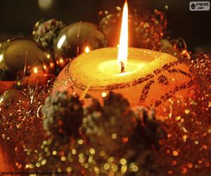 Puzle Velas acesas para o Natal