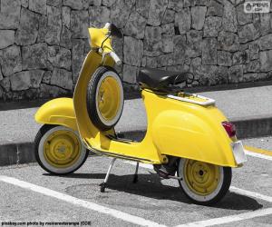 Puzle Vespa amarela