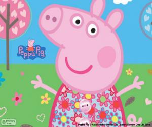 Puzle Vestido de flor Peppa Pig