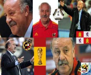 Puzle Vicente del Bosque técnico da seleção espanhola