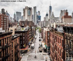 Puzle Vista de rua em Manhattan