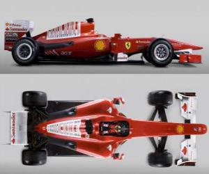 Puzle Vista lateral aérea da Ferrari F10