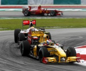 Puzle Vitaly Petrov - Renault - Sepang 2010