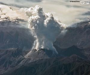 Puzle Vulcão em erupçaõ